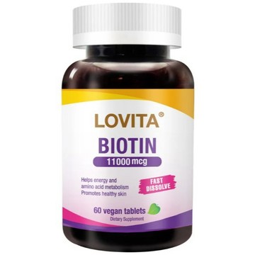 【Lovita愛維他】生物素素食錠 11000mcg  60顆/瓶 維生素B7 維他命B7
