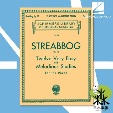 【三木樂器】《 Streabbog 12 Very Easy Melodious Studies, Op. 63 》