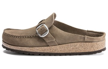 WMNS BIRKENSTOCK BUCKLEY SUEDE LEATHER GRAY TAUPE