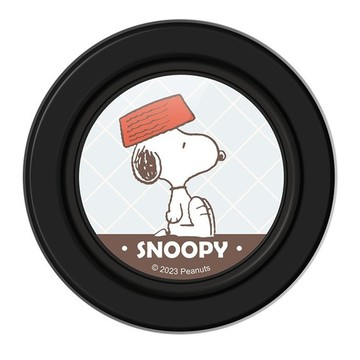 PEANUTS 史努比 磁吸氣囊手機支架 HSN-004  飯盒款 黑色  1個