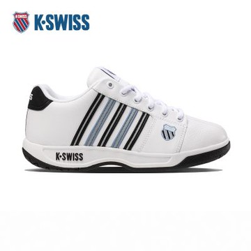 K-SWISS 經典運動鞋 EADALL 休閒 男鞋 白黑藍色 01353-190-M