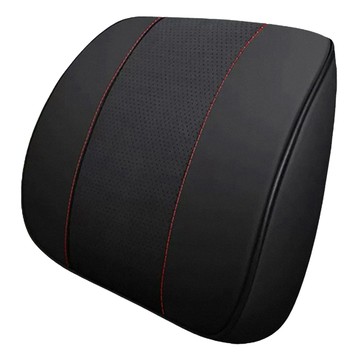 Reddot 紅點生活 新型汽車皮革記憶腰靠墊  黑色  1個