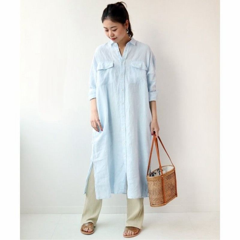 ジャーナルスタンダード Journal Standard No 66 フレンチリネンシャツワンピース 通販 Lineポイント最大1 0 Get Lineショッピング