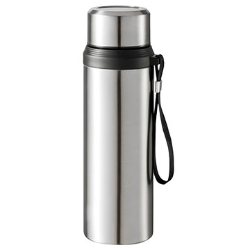 ap妙管家本味保溫瓶800ml 大容量 304不鏽鋼內膽 附提繩 保溫保冷兩用  1入  銀色