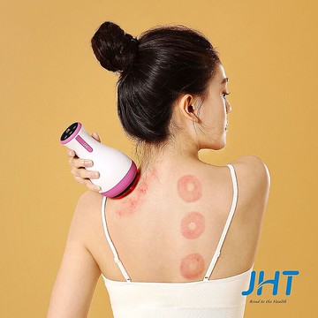 員購-JHT 吸力旺溫感刮痧按摩儀 K-1213煙燻紫
