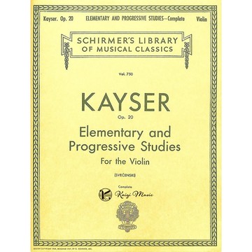 【凱翊︱Schirmer】凱瑟 36首小提琴練習曲 Op20 Kayser Studies  全國賽國小組指定曲