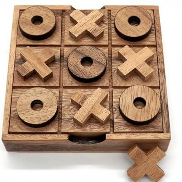 XO三連井字棋休閑桌游木制益智游戲雙人對戰親子互動XO棋井字棋