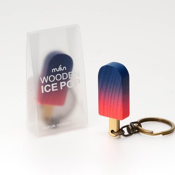 原木冰棒造型 ICE POP【星空莓果】鑰匙圈