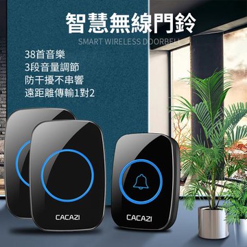 【媽媽咪呀】一對二 智慧家用遠距離無線門鈴(1對2無線電鈴)