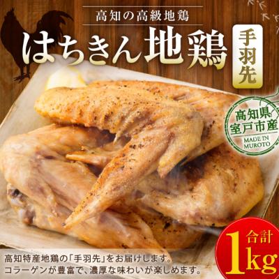 ふるさと納税 室戸市 はちきん地鶏手羽先1kg