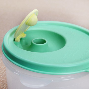 熱銷特百惠正品 460ml/0.46L圓形微波水晶湯碗便當飯盒便攜圓碗微波爐