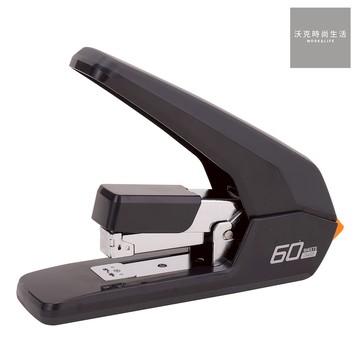 【Deli得力】省力重型釘書機/E0465/60張/黑色 適用針：24/6.24/8.26/6.23/6~23/10