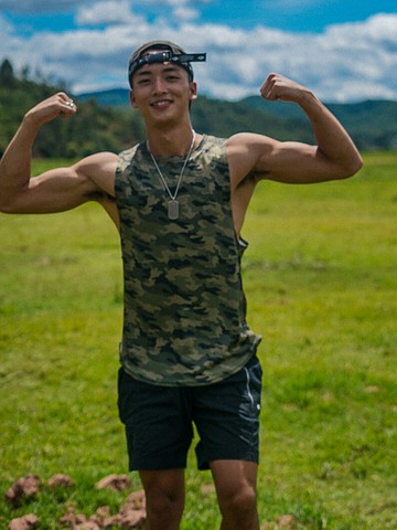 GUNCHILL 夏季軍事風迷彩運動背心男ins個性速干健身無袖坎肩潮