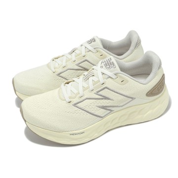 New Balance NB 慢跑鞋 Fresh Foam 680 V8 D 女鞋 寬楦 米 灰 緩衝 針織 運動鞋  W680RC8-D