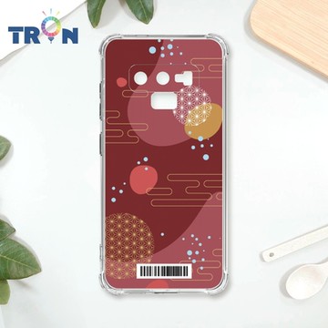TRON 三星 NOTE 9 日系和風圓點流雲系列 四角防摔載具殼 軟殼 手機殼