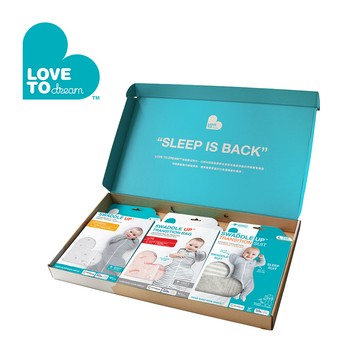 Love To Dream 蝶型包巾三入禮盒組 勇敢兔款-多款可選
