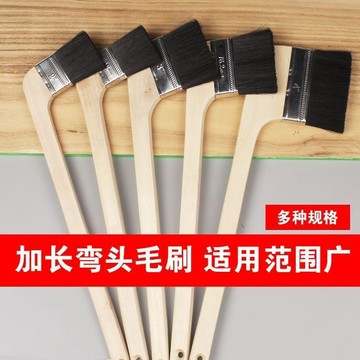 🏆臺灣本土直出🏆長柄刷子工業船用黑毛刷子混鬃油漆刷非棕毛清潔掃灰刷機牀毛刷