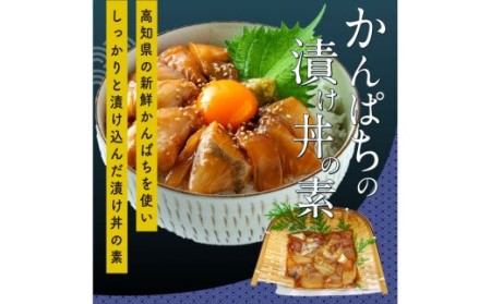 海鮮 漬け丼 3種類 食べ比べセット 真鯛 ぶり かんぱち 支援 冷凍 保存食 海鮮 小分け パック 漬け 本場 高知 海鮮丼 パパッと 簡単 惣菜 そうざい 一人暮らし 人気 5000円 〈高知市共通返礼品〉