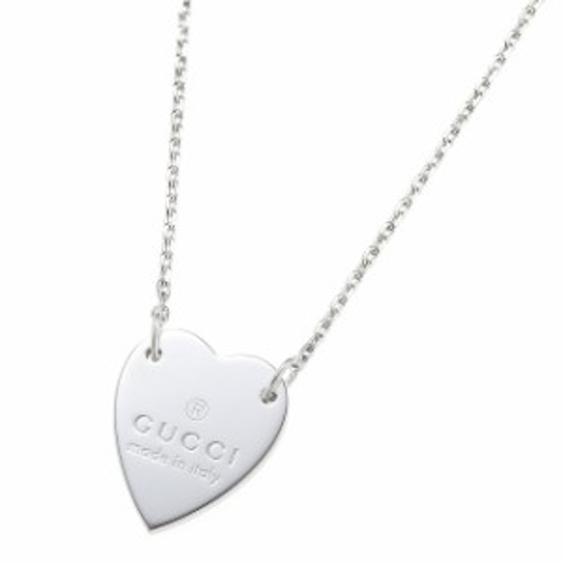 グッチ GUCCI ハートモチーフ シルバー ペンダント ネックレス 223512 j8400 8106 シルバー 925 アクセサリー ギフト  プレゼント 新品 | LINEブランドカタログ