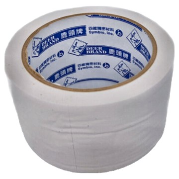 DEER BRAND 鹿頭牌 易撕PVC布紋膠帶 60mm x 27Y 純白 易撕平整 不易殘膠 延展性佳  6個