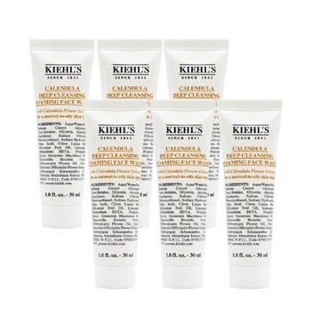 [隨身旅行組]Kiehls 契爾氏 金盞花植物精華潔面泡泡凝露(30mlX6)_百貨公司專櫃貨