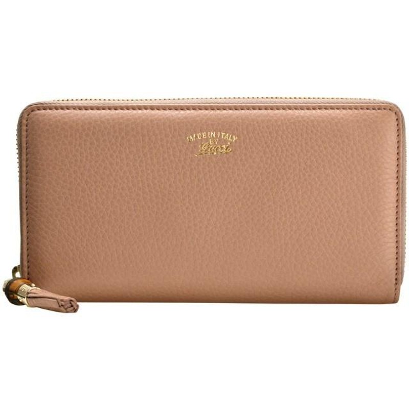 グッチ 長財布 GUCCI バンブー ラウンドファスナー 財布 307984