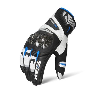 【入門推薦】SBKPLAY SR-10 黑藍 碳纖護具 觸控防摔手套