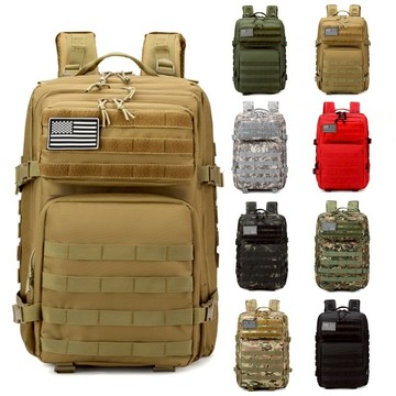 戰術背包 💥 後背包 戶外旅行 電腦後背包 電腦包 露營 防水 運動大容量 迷彩 雙肩包