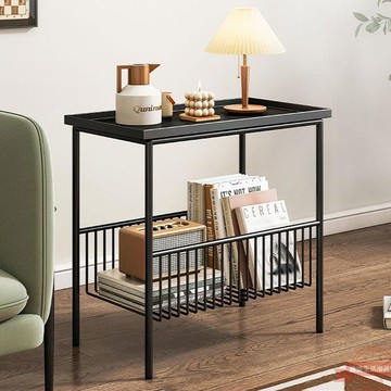 茶幾客廳家用置物沙發邊幾網紅茶桌邊柜鐵藝方形ins風現代小戶型