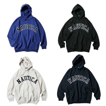 AirRoom現貨 2024AW NAUTICA ARCH LOGO SWEAT LETTERED PARKA 帽T