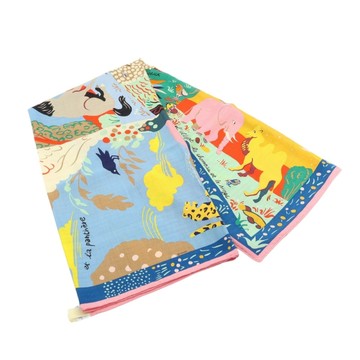 HERMES 愛馬仕 Le Livre d Esope shawl 140 披巾 羊毛 多色 H244073S 【二手名牌BRAND OFF】
