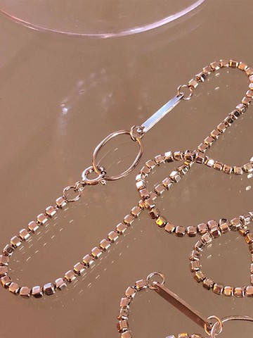 Italian Silver Chain Sand Bracelet