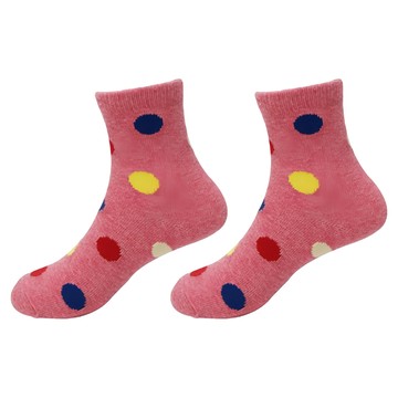 D&G 兒童款 圓點3/4襪 6雙  13~16cm  紅色