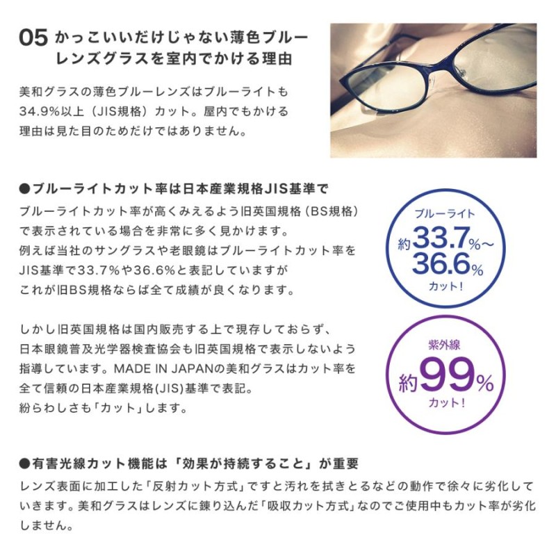 薄いサングラス 薄色 おしゃれな日本製ブランド 美和グラス ライト
