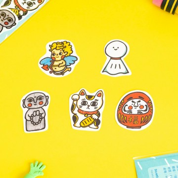 防水貼紙 祈福寶寶貼紙包 1包5入