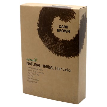 nahemi 娜禾蜜 草本增色護髮粉 – 咖啡黑 100%天然草本 100%遮蓋白髮 無PPD 無阿摩尼亞  1盒
