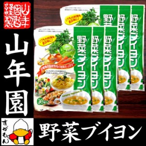 野菜ブイヨン 4g×30パック×6袋セット 粉末タイプ 6種類の国産野菜を使用 パウダー ブロッコリー キャベツ 送料無料 お