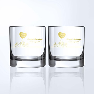客製化禮物|訂製威士忌對杯客製化結婚禮物慶祝新婚 文字雕刻