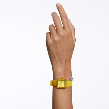 SWAROVSKI 施華洛世奇 Lucent風格時尚腕錶 女錶 手錶 禮物-5624382/黃