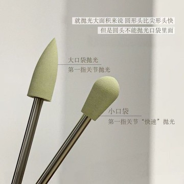 🎀台灣出貨🎀 美甲工具美甲矽膠拋光美甲打磨頭俄式前置處理打磨指關節甲溝細節處理工具