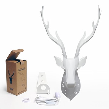 台灣梅花鹿壁燈 (燈罩+燈座電線組)