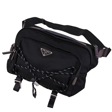 PRADA 2VH201 Speedrock Re-Nylon 尼龍單肩後背/胸口包.深藍