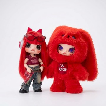 POPMART 泡泡瑪特 POPMART 泡泡瑪特 宋雨琦 YUQI 聯名款 MOLLY 1/8 可動人偶 隨機 盲盒 正版 玩具