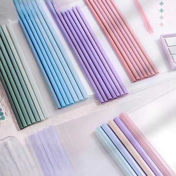 🌟現貨24H出🌟漸變抽桿夾 抽桿夾 文件夾 資料夾 A4文件 PP資料夾 考試文件 講義收納 透明文件夾 學生文具 辦公