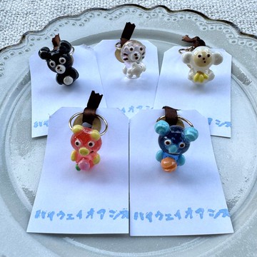 動物果凍公仔造型戒指 - 老虎/海豹/猴子/豬/無尾熊