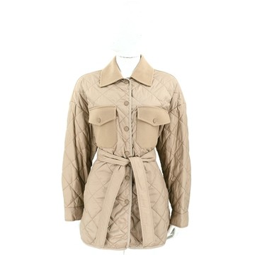 Max Mara-WEEKEND PAPRICA 駝色羊毛拼接綁帶夾克 外套