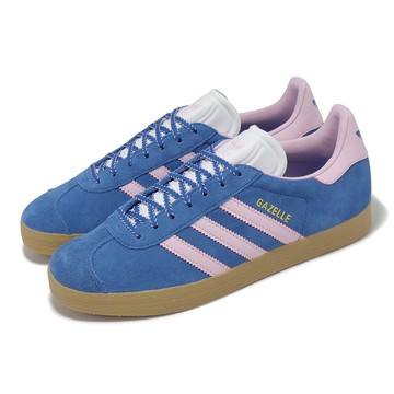 [ACS] adidas 休閒鞋 Gazelle W 女鞋 藍 粉 麂皮 復古 膠底 愛迪達 JH7219