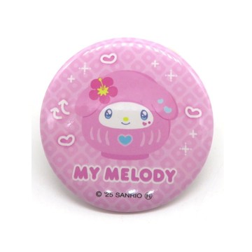 asdfkitty*美樂蒂 達摩 徽章 別針 胸針-日本正版