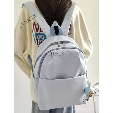 ✨可開發票#小背包雙肩包小型高顔值百搭小號書包森係純色無印風OL通懃小包女#免運費