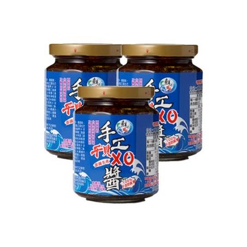 【鮮味達人】澎湖直送手工干貝XO醬270g/瓶x3 美鳳有約節目推薦
